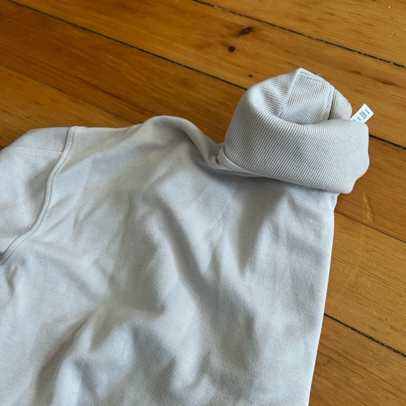 ☀️3/$25 90 degrees Women's Gray quarter zip Sweater athletic lounge XS - Picture 2 of 4